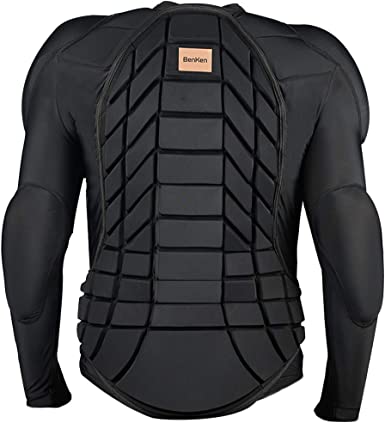 Photo 1 of BenKen Men's Women's Professional Anti-Collision Sports Shirts Motorcycle Protective Jacket Full Body Armor Protector Back Protector for Skateboarding Skating Snowboarding Cycling (SIZE S)
