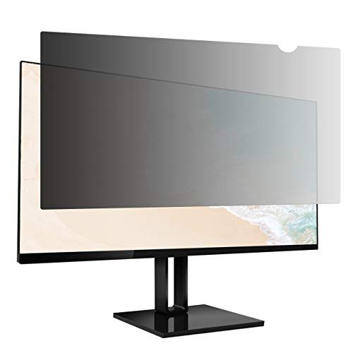 Photo 1 of Amazon Basics Privacy Screen Filter - 21.5 Inch 16:9 Widescreen Monitor, Anti Glare & Blue Light Filter (21.5 Inch (16:9), 18.77" X 10.56")
