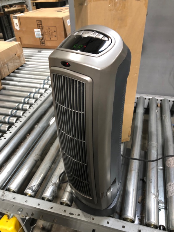 Photo 2 of Lasko 1500W Digital Ceramic Space Heater with Remote, 755320, Silver