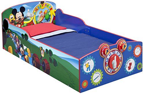 Photo 1 of Delta Children Interactive Wood Toddler Bed, Disney Mickey Mouse + Serta Perfect Slumber  Mickey Mouse Toddler Bed