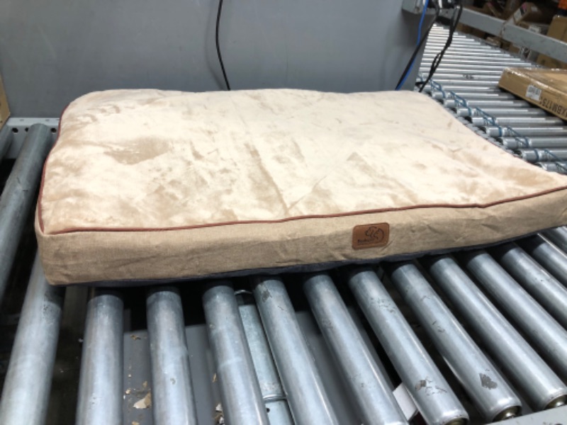 Photo 1 of 34X22 LIGHT BROWN BEDSURE DOG BED