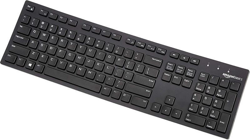 Photo 1 of Wireless Keyboard and Mouse Combo, COLIKES 2.4G USB Cordless Mouse and Keyboard, 3 Level DPI Slim Ergonomic Mouse, Responsive Plug & Play for Computer Laptop PC - Full Size, Black
