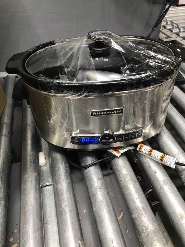 Photo 2 of KitchenAid KSC6223SS 6-Qt. Slow Cooker with Standard Lid - Stainless Steel