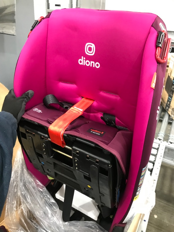 Photo 1 of Diono Radian 3R, 3-in-1 Convertible Car Seat, Rear Facing & Forward Facing, 10 Years 1 Car Seat, Slim Fit 3 Across, Pink Blossom
