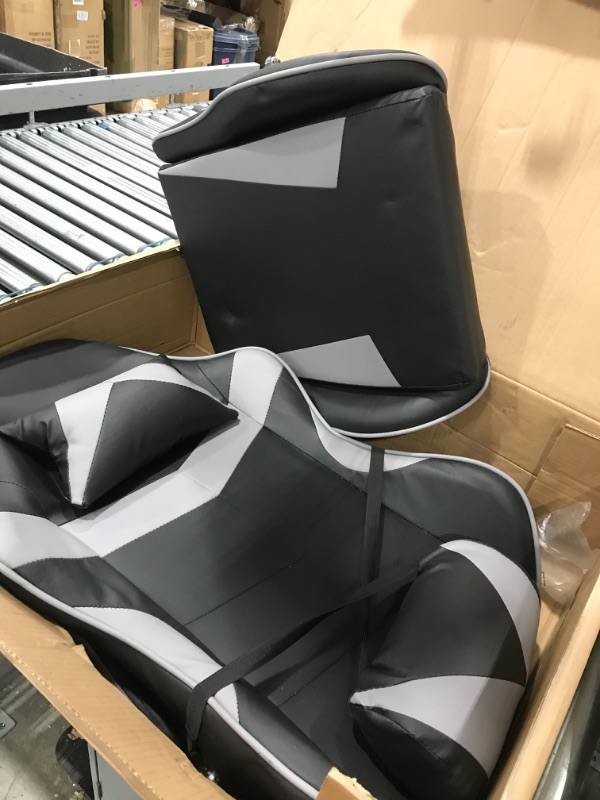 Photo 2 of *SELLING FOR PARTS*
Gaming Chair, Computer Chair with Lumbar Support, Ergonomic Height Adjustable Recliner Racing Video Game Chair with 360°-Swivel Seat and Headrest for Office or Gaming, 440lb Capacity,Black/Grey
