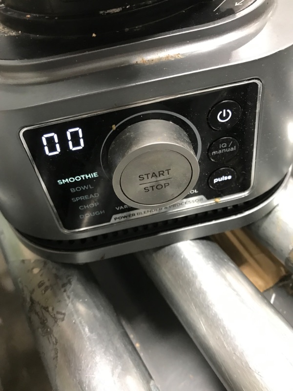 Photo 5 of Ninja SS351 Foodi Power Blender & Processor System 1400 WP Smoothie Bowl Maker & Nutrient Extractor* 6 Functions for Bowls, Spreads, Dough & More, smartTORQUE, 72-oz.** Pitcher & To-Go Cups, Silver Silver 72 fl oz. (64 oz max liquid) 72-oz. Nutrient Extra