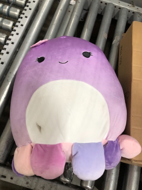 Photo 2 of 
Squishmallows 14-Inch Purple Octopus with Multi-Colored Tentacles, and Flower Plush - Add Beula to Your Squad, Ultrasoft Stuffed Animal Large Plush To
