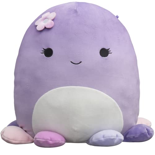 Photo 1 of 
Squishmallows 14-Inch Purple Octopus with Multi-Colored Tentacles, and Flower Plush - Add Beula to Your Squad, Ultrasoft Stuffed Animal Large Plush To
