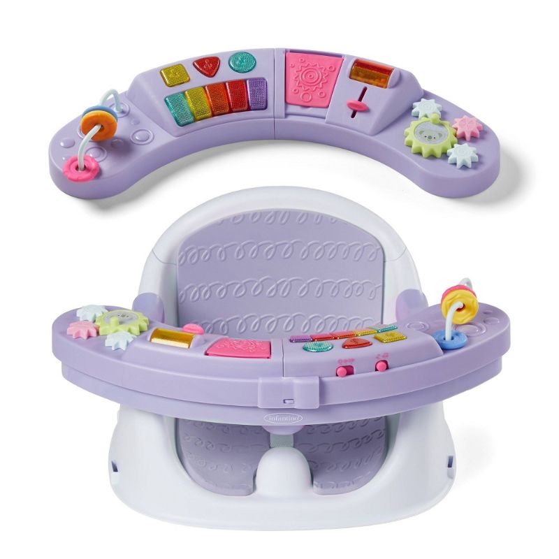Photo 1 of Infantino Music & Lights 3-in-1 Discovery Seat & Booster, Lavender
