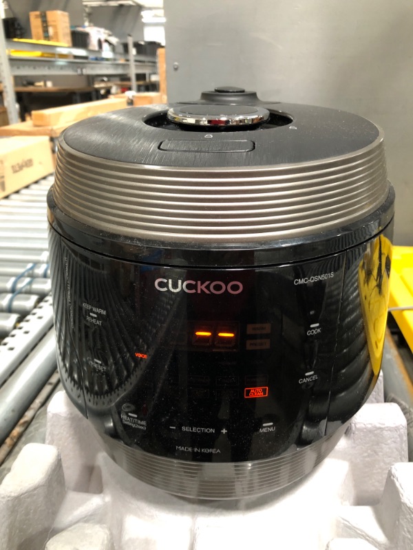 Photo 2 of CUCKOO CMC-ASB601F | 6QT. 8-in-1 Electric Pressure Cooker | 14 Menu Options: Rice Slow Cooker Sauté Steamer Sous Vide & More Stainless Steel Inn
