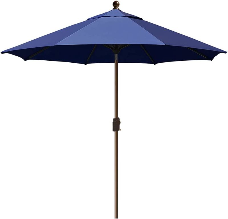 Photo 1 of EliteShade USA Sunumbrella 9Ft Market Umbrella Patio Umbrella Outdoor Table Umbrella with Ventilation and 5 Years Non-Fading Top,Navy Blue Navy Blue 9ft