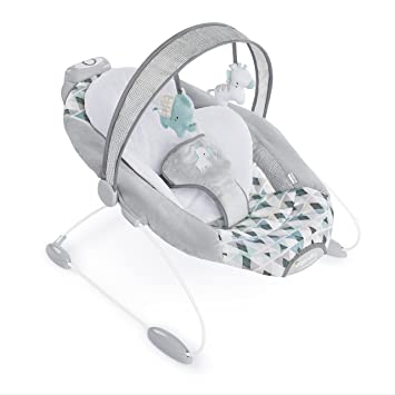 Photo 1 of Ingenuity SmartBounce Automatic Baby Bouncer Seat with Music, Nature Sounds, Removable Bar & 2 Plush Infant - Chadwick
