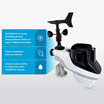 Photo 1 of AcuRite Atlas Professional Weather Station with Direct-to-Wi-Fi HD Display, Lightning Detection, Built-In Barometer, and Temperature, Humidity, Wind Speed/Direction and Rainfall Measurements (01001M)
