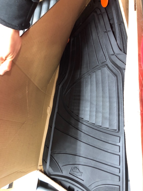 Photo 2 of Custom Accessories 78840 Truck/SUV Floor Mat, Black Rubber, 2-Pc.