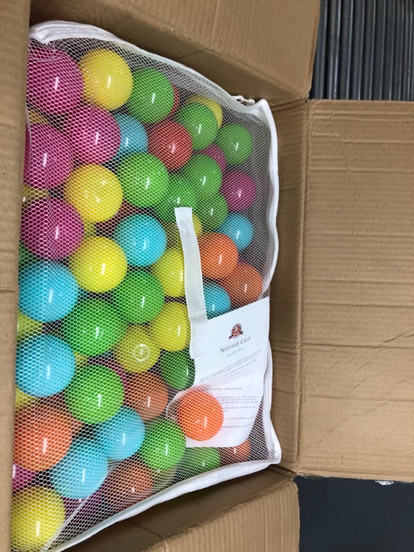 Photo 2 of BalanceFrom 23Inch Phthalate Free BPA Free NonToxic crush Proof Play Balls Pit Balls 6 Bright col