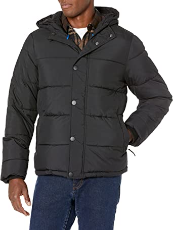 Photo 1 of Amazon Essentials Men's Heavyweight Hooded Puffer Coat
large