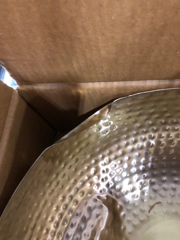 Photo 5 of **DENTED**
Creative Co-Op Round Hammered Metal Bowl