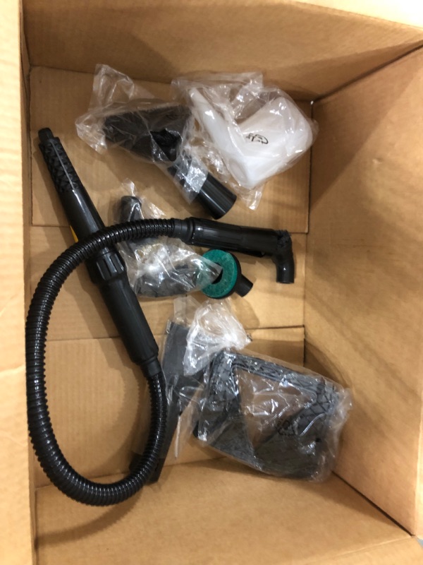 Photo 2 of **OPENED**
McCulloch MC1230 Handheld Steam Cleaner with Extension Hose, 11-Piece Accessory Set, Chemical-Free Cleaning, Black
