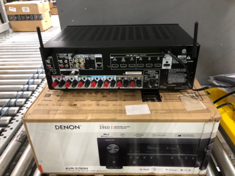 Photo 4 of Denon AVR-S760H 7.2 Ch AVR - 75 W/Ch (2021 Model), Advanced 8K Upscaling, Dolby Atmos Height Virtualization, DTS Virtual:X & More, Wireless Streaming, Built-in HEOS, Amazon Alexa Voice Control
