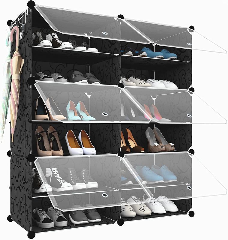 Photo 1 of **opened**
Shoe Rack Organizer, 24 Pair Shoe Storage