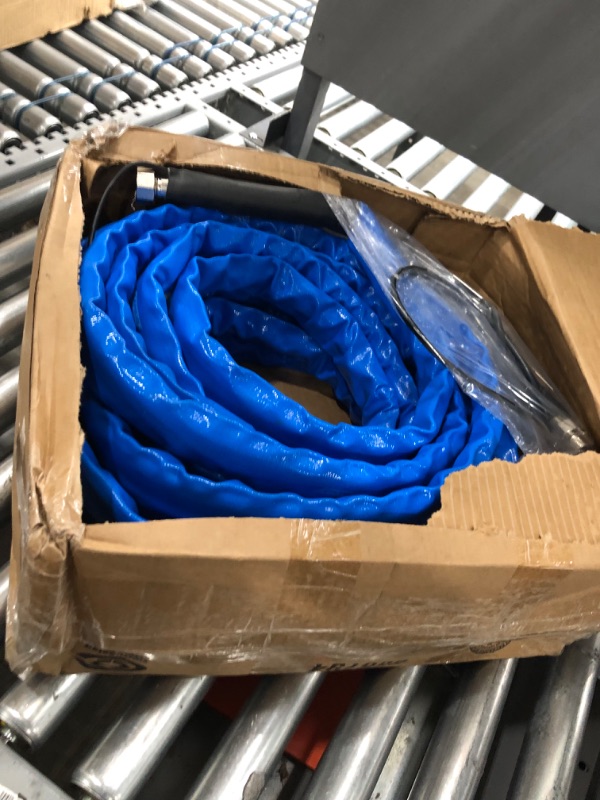 Photo 2 of Camco Heated Drinking Water Hose, - 20° F, 50-Foot, 5/8-Inch ID (22912-A) 50' Cold Weather (Freeze Protection to - 20?F) Frustration-Free Packaging