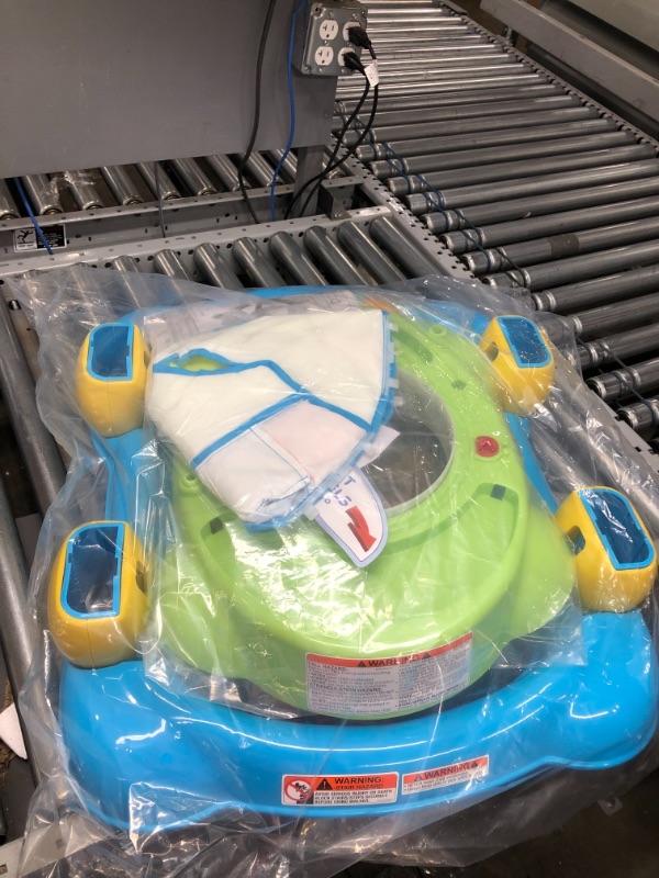 Photo 1 of Delta Children Lil Play Station 4-in-1 Activity Walker - Rocker, Activity Center, Bouncer, Walker - Adjustable Seat Height - Fun Toys for Baby, Blue