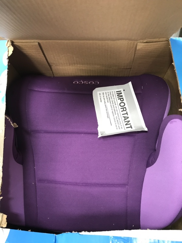 Photo 2 of Cosco Topside Child Safe Belt Positioned Backless Booster Car Seat, Purple Grape