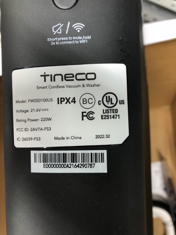 Photo 4 of **please see comments section**
Tineco Floor One S3 Cordless, Lightweight, Smart Wet/Dry Vacuum Cleaner