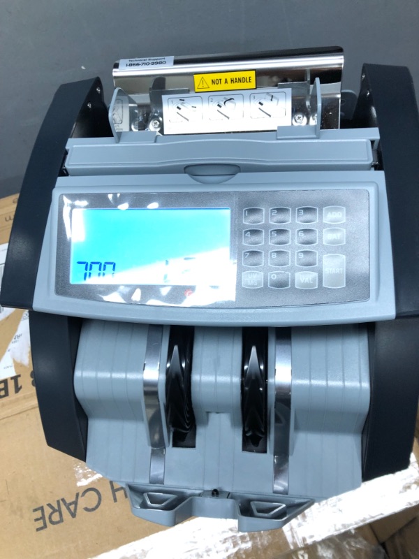 Photo 2 of Cassida 5520 UV/MG - USA Money Counter with ValuCount, UV/MG/IR Counterfeit Detection, Add and Batch Modes - Large LCD Display & Fast Counting Speed 1,300 Notes/Minute UV/MG Counterfeit Detection Detection