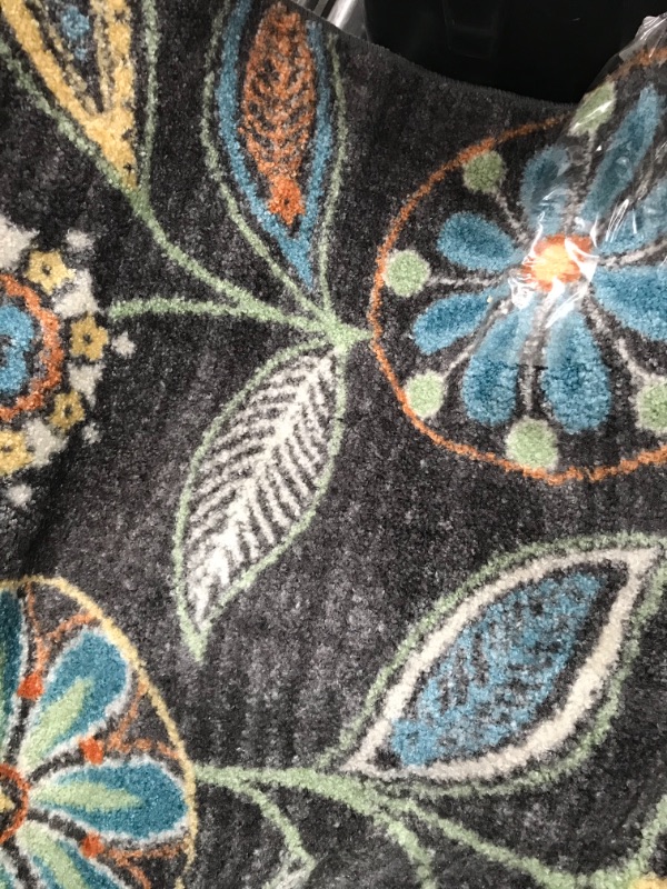 Photo 1 of 3X4 GREY & TEAL AREA RUG 

