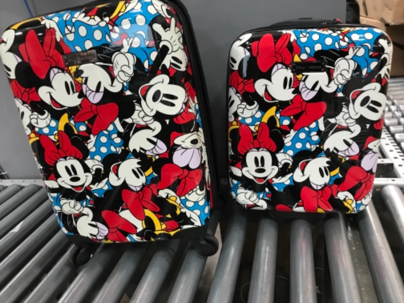 Photo 2 of American Tourister Disney's Mickey & Minnie Mouse 2-Piece Roll Aboard Hardside Luggage Set