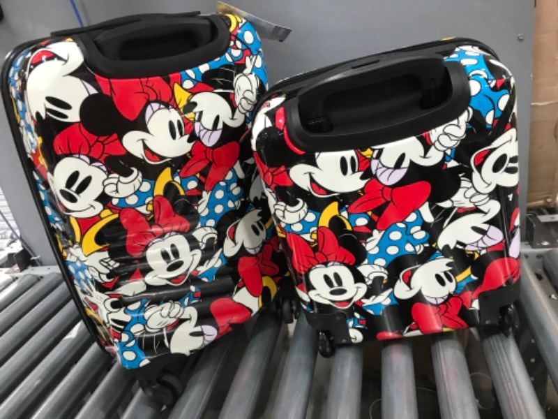 Photo 3 of American Tourister Disney's Mickey & Minnie Mouse 2-Piece Roll Aboard Hardside Luggage Set