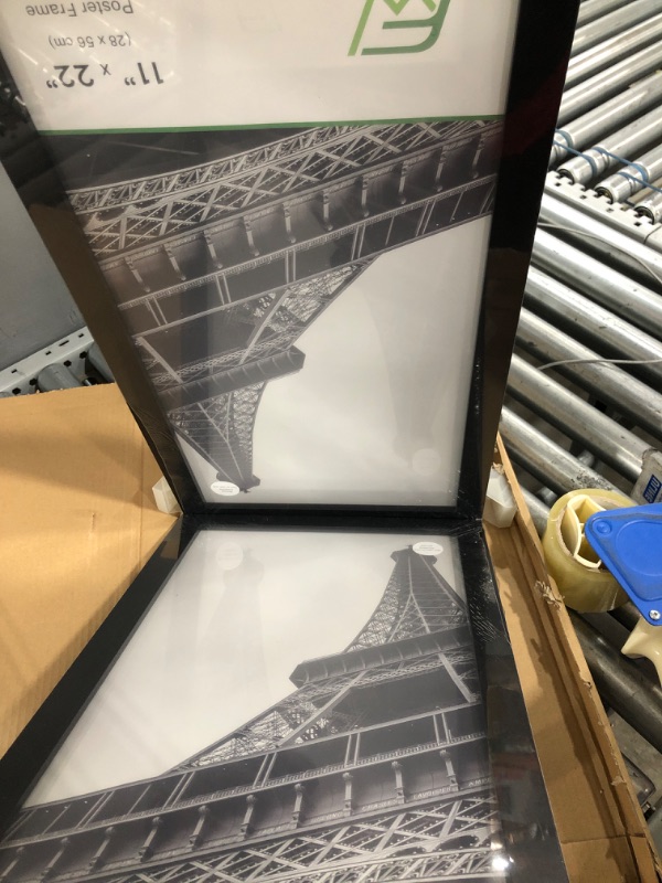 Photo 2 of 11" x 22" Black MDF Wood Multi-Pack Back-Loading Newspaper Poster Frames
