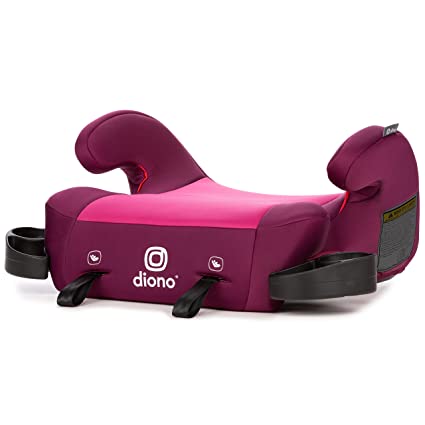 Photo 1 of Diono Solana 2 XL, Dual Latch Connectors, Lightweight Backless Belt-Positioning Booster Car Seat, 8 Years 1 Booster Seat, Pink
