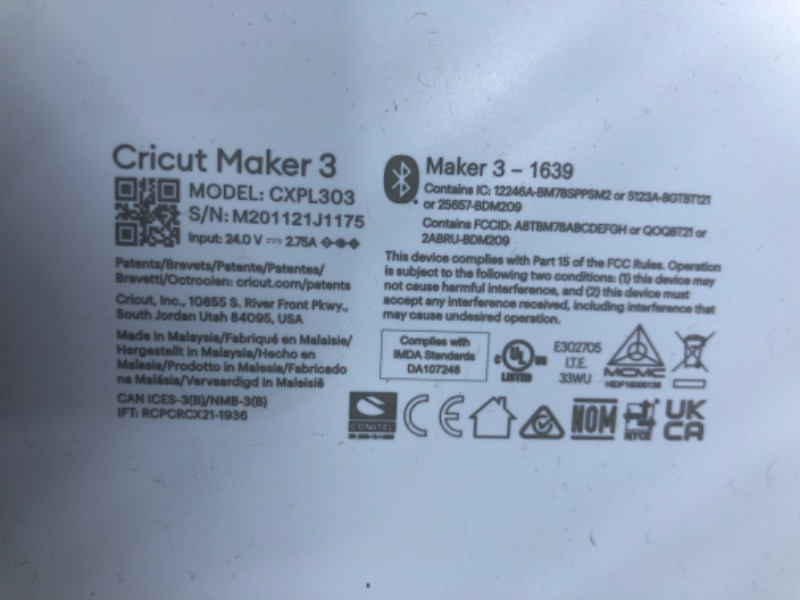 Photo 4 of Cricut Maker 3 - Smart Cutting Machine, 2X Faster & 10X Cutting Force, Matless Cutting with Smart Materials, Cuts 300+ Materials, Bluetooth Connectivity, Compatible with iOS, Android, Windows & Mac