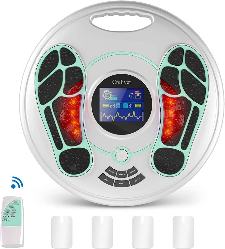 Photo 1 of ***INCOMPLETE*** Creliver Essential EMS Foot Circulation Stimulator, Electric Foot Therapy for Neuropathy Pain Relief, EMS Feet Legs Massager Machine Relieves Swollen Feet and Ankles (FDA Authentication)
