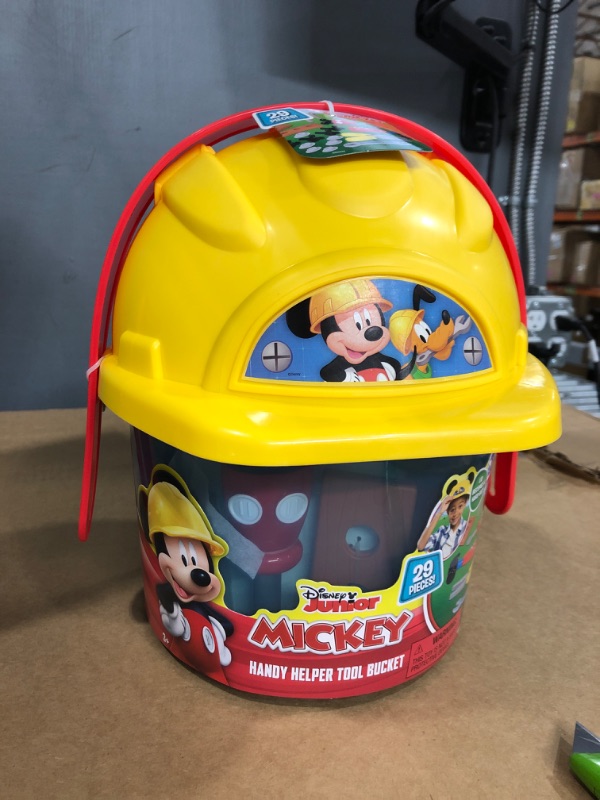 Photo 3 of Disney Junior Mickey Mouse Handy Helper Tool Bucket Construction Role Play Set, 25-pieces, by Just Play