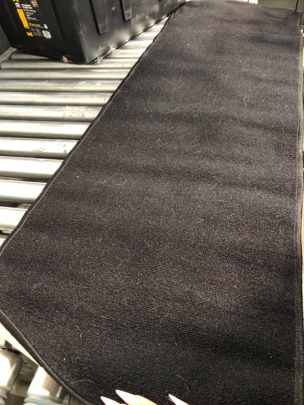 Photo 1 of 29 inches x 19 1/2" black runner rug