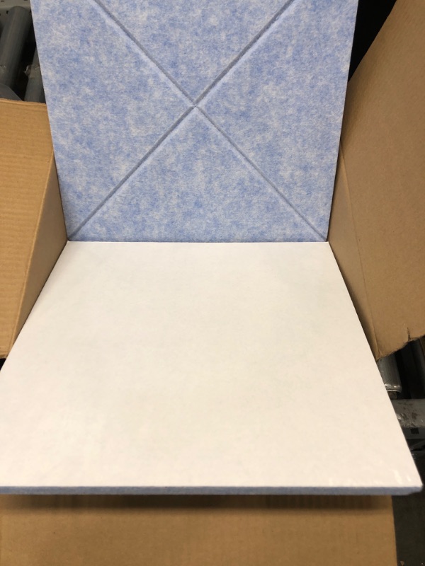 Photo 3 of 22 PCS Pro Grade Acoustic Panels Sound Proof Boards Noise Canceling for Studio Recording Home Office Better Than Foam(Sky blue)
