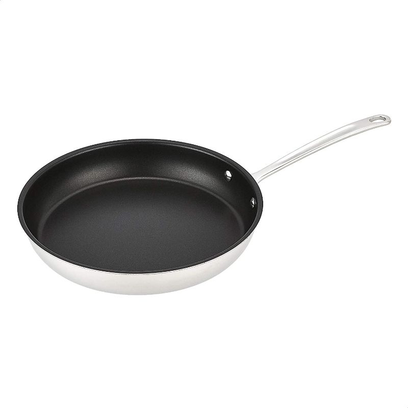 Photo 1 of Amazon Commercial Tri-Ply Non-Stick Stainless Steel Fry Pan, 12 Inch
