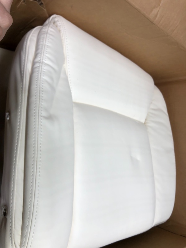 Photo 2 of parts only 
Amazon Basics Classic Puresoft Padded Mid-Back Office Computer Desk Chair with Armrest - Cream
