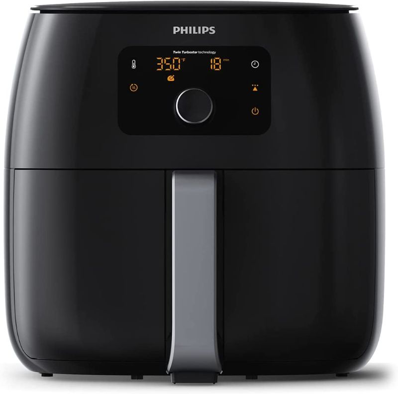 Photo 1 of TESTED POWERS ON*
Philips Premium Airfryer XXL with Fat Removal Technology, 3lb/7qt, Black, HD9650/96
