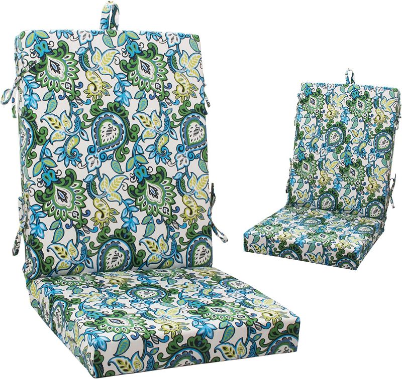 Photo 1 of  Outdoor/Indoor High Back Square Corner Chair Cushion 