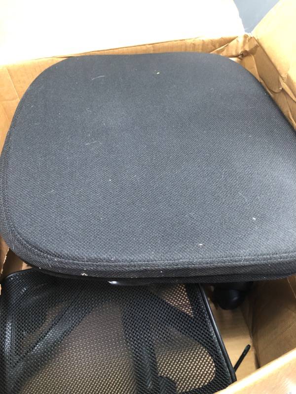 Photo 2 of Desk Chair, Swivel Computer Office Mesh Desk Chair Armless Office Chair Small Desk Chair Adjustable Black Computer Task Chair No Armrest Mid Back Home...
