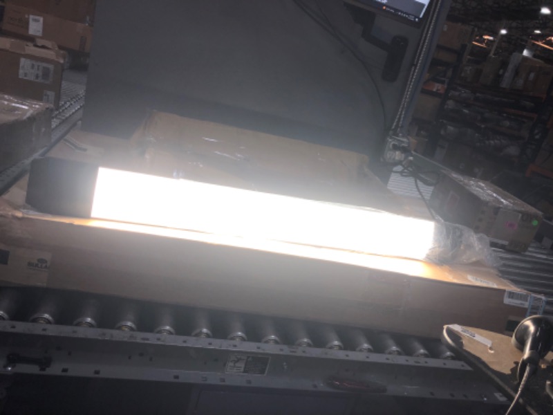 Photo 2 of 4 Ft. LED 100-Watt (300-Watt Equivalent) 10 000 Lumens 4000K Garage Lighting Shop Light Silver
