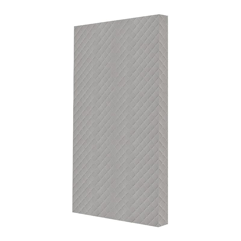 Photo 1 of Dream On Me Asheville 4” Firm Fiber Crib And Toddler Mattress | Waterproof | GreenGuard Gold Certified | Dual-Sided Mattress | Grey Embossed Cover |...
