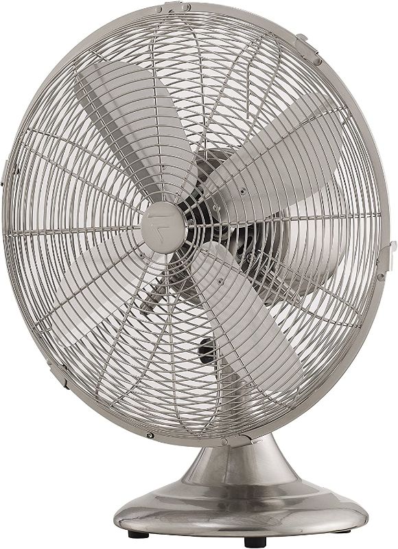 Photo 1 of  Retro Breeze 12 inch Fan, Brushed Nickel