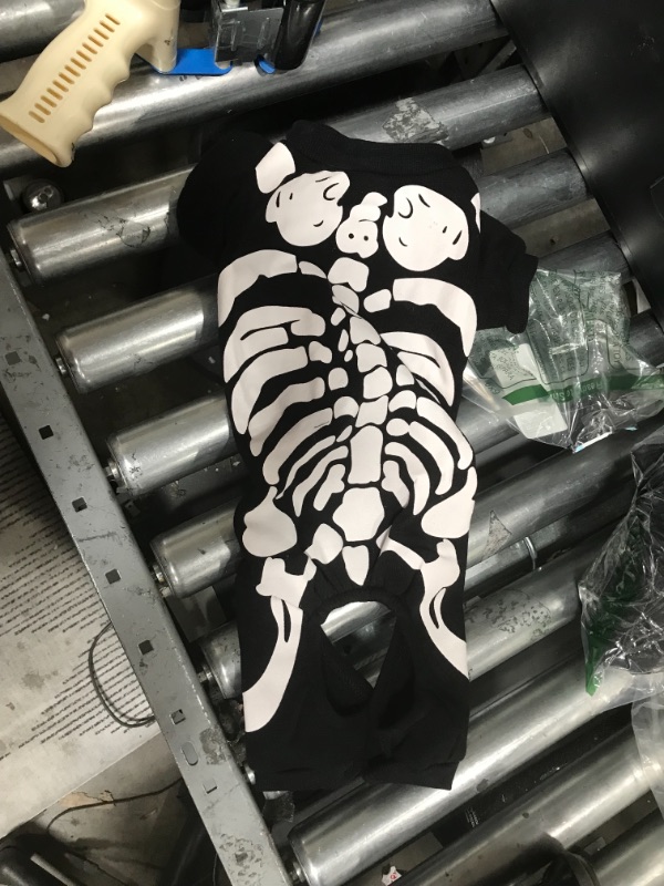 Photo 2 of Spooktacular Creations Halloween Skeleton Pet Costume Cute for Cat and Dog Halloween Dress Up Party, Pet Cosplay
