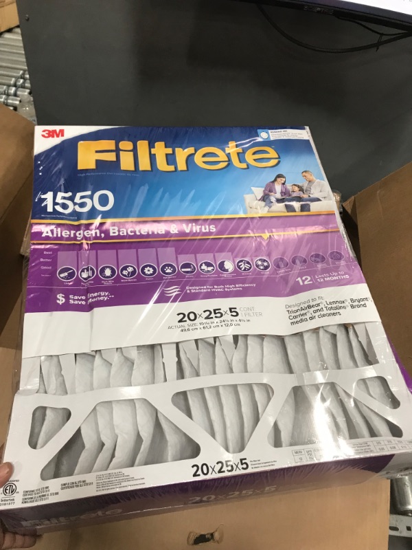 Photo 2 of 3M Filtrete Ultra Allergen Healthy Living Deep Pleat Furnace Filter