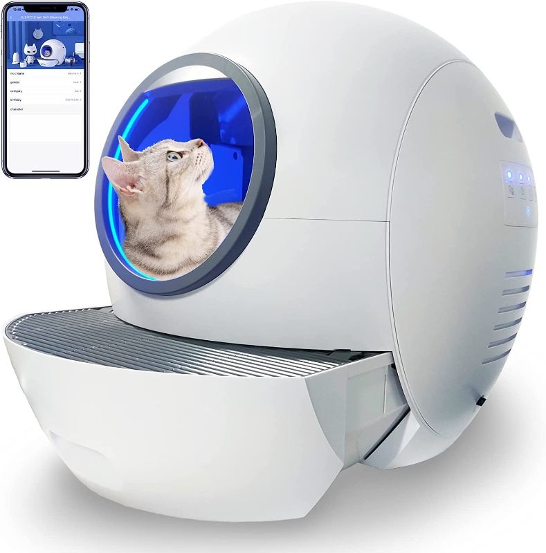Photo 1 of ***PARTS ONLY*** Hillpig Self-Cleaning Cat Litter Box: Extra Large Automatic Cat Litter Box with APP Control & Safe Alert & Smart Health Monitor for Multiple Cats [2023 Newest Version]
